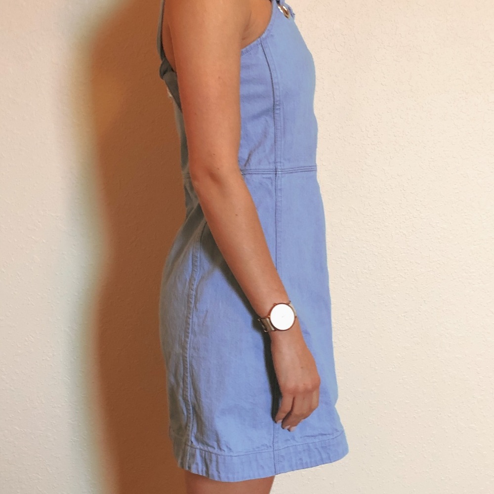 Blue Denim Rag and Bone Mini Dress - Picture 2 of 4